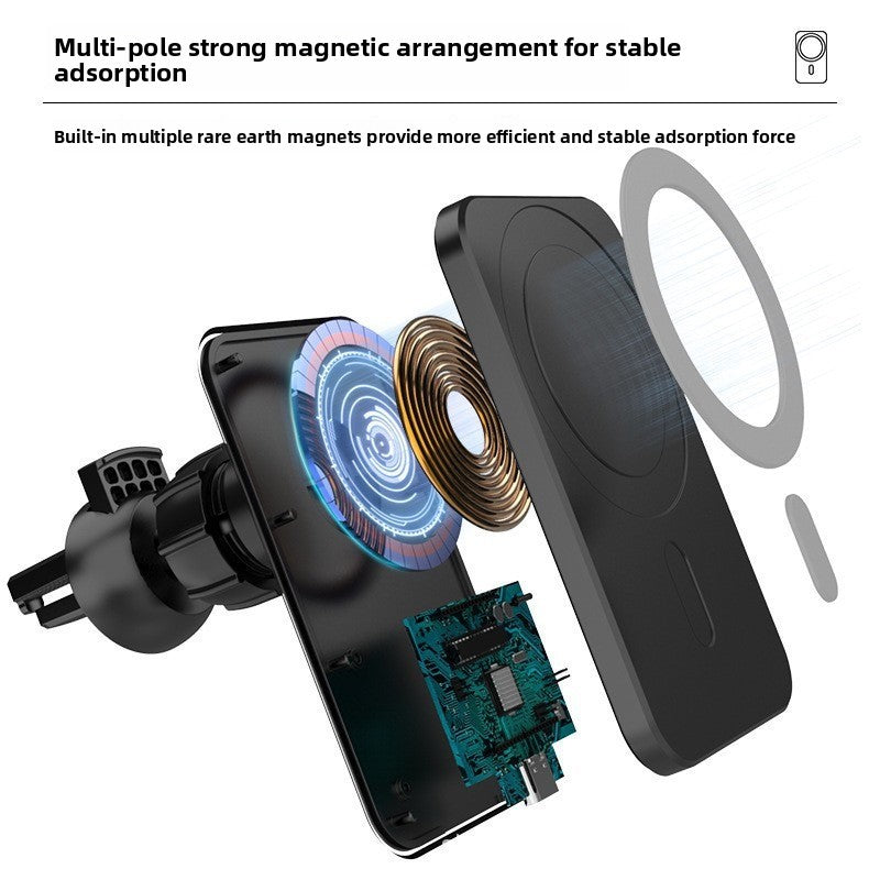 Car Mount Wireless Fast Charging Phone Holder
