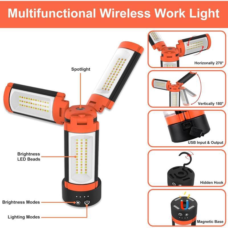 Rechargeable LED Camping Light with Tripod